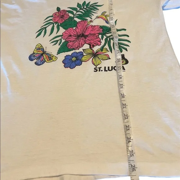 Vintage oversized graphic t shirt single stitch floral Hawaii - Picture 12 of 12